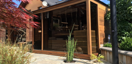 Designová venkovní sauna