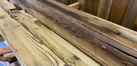Výroba saun ze speciálních desek starého dřeva